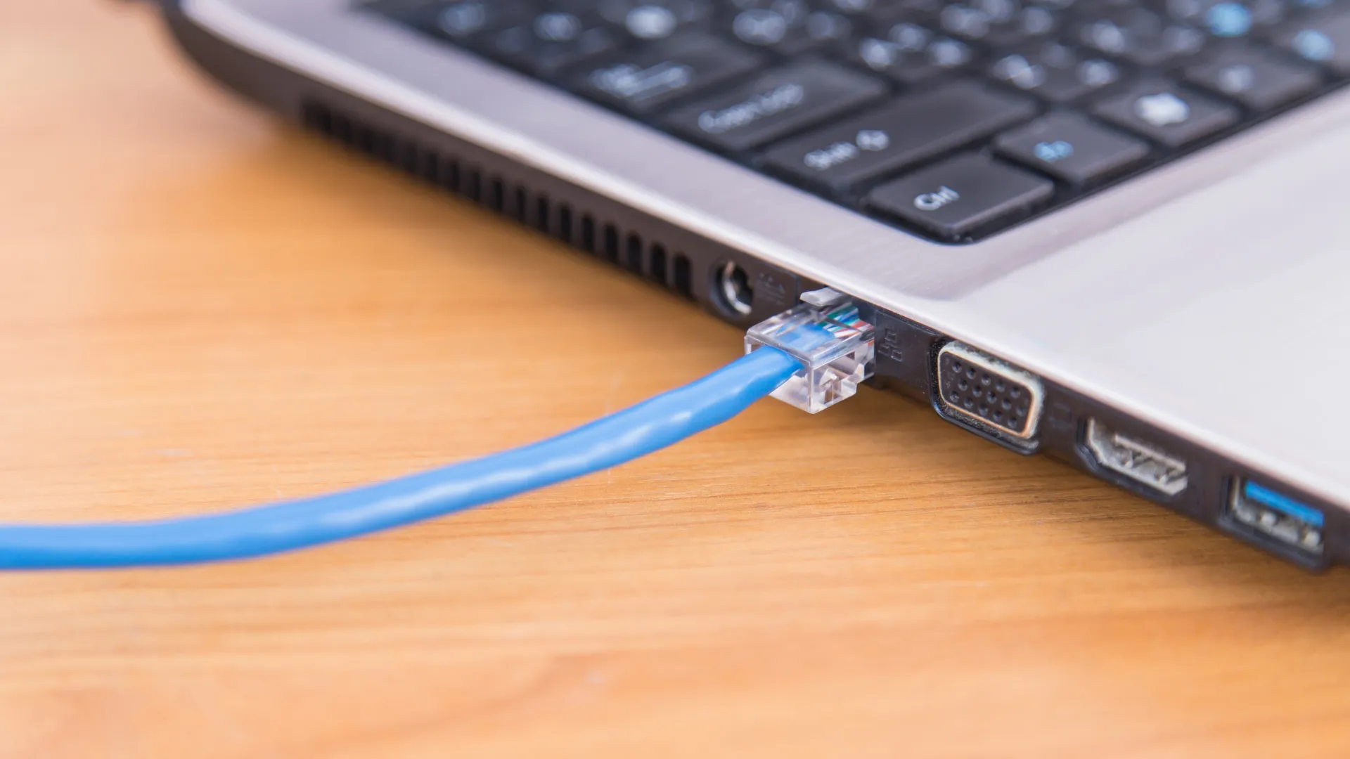Ethernet connected with laptop for better connection